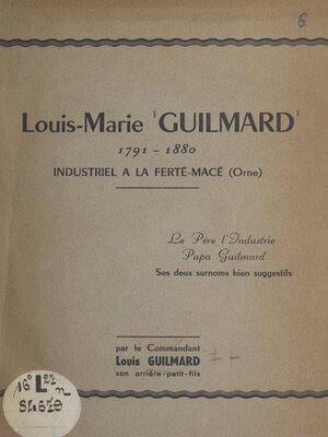 cover image of Louis-Marie Guilmard, 1791-1880